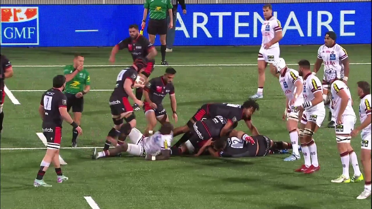 TOP 14 - Essai de Baptiste COUILLOUD (LOU) - LOU Rugby - Union Bordeaux-Bègles