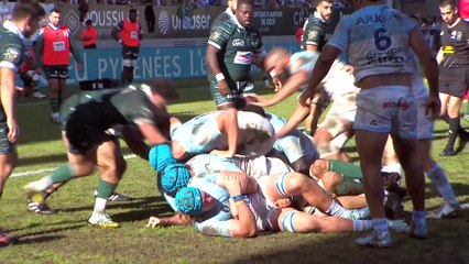 TOP 14 - Essai de Tom SPRING (AB) - Section Paloise - Aviron Bayonnais