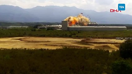 Hendek’teki makarna fabrikasının patlama anı