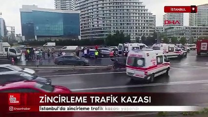 İstanbul'da zincirleme trafik kazası: 2 ölü, 5 yaralı