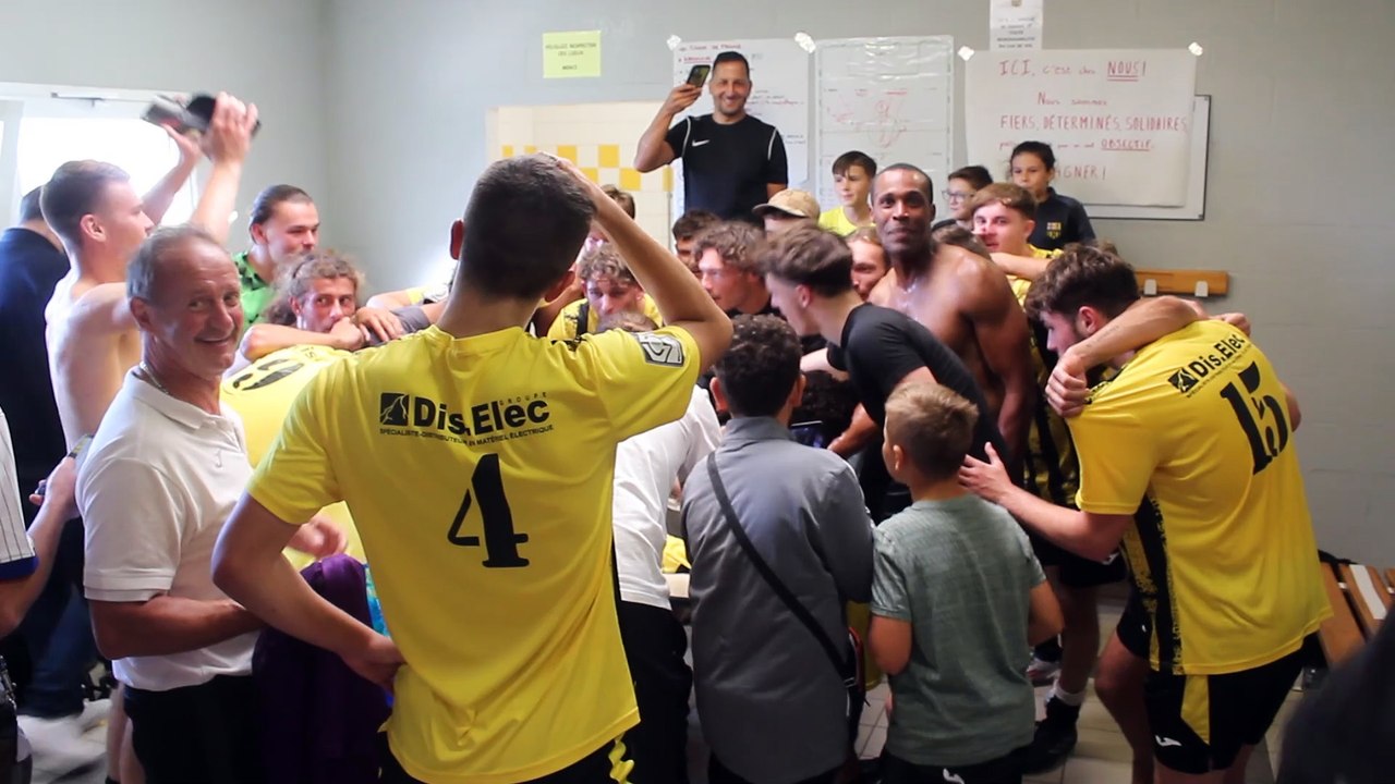 Le sporting Aniche atomise Brebière qui évolue en R3, score 5 - 0, la joie dans les vestiaires