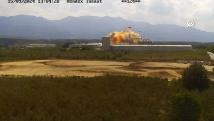 Patlama anı kamerada