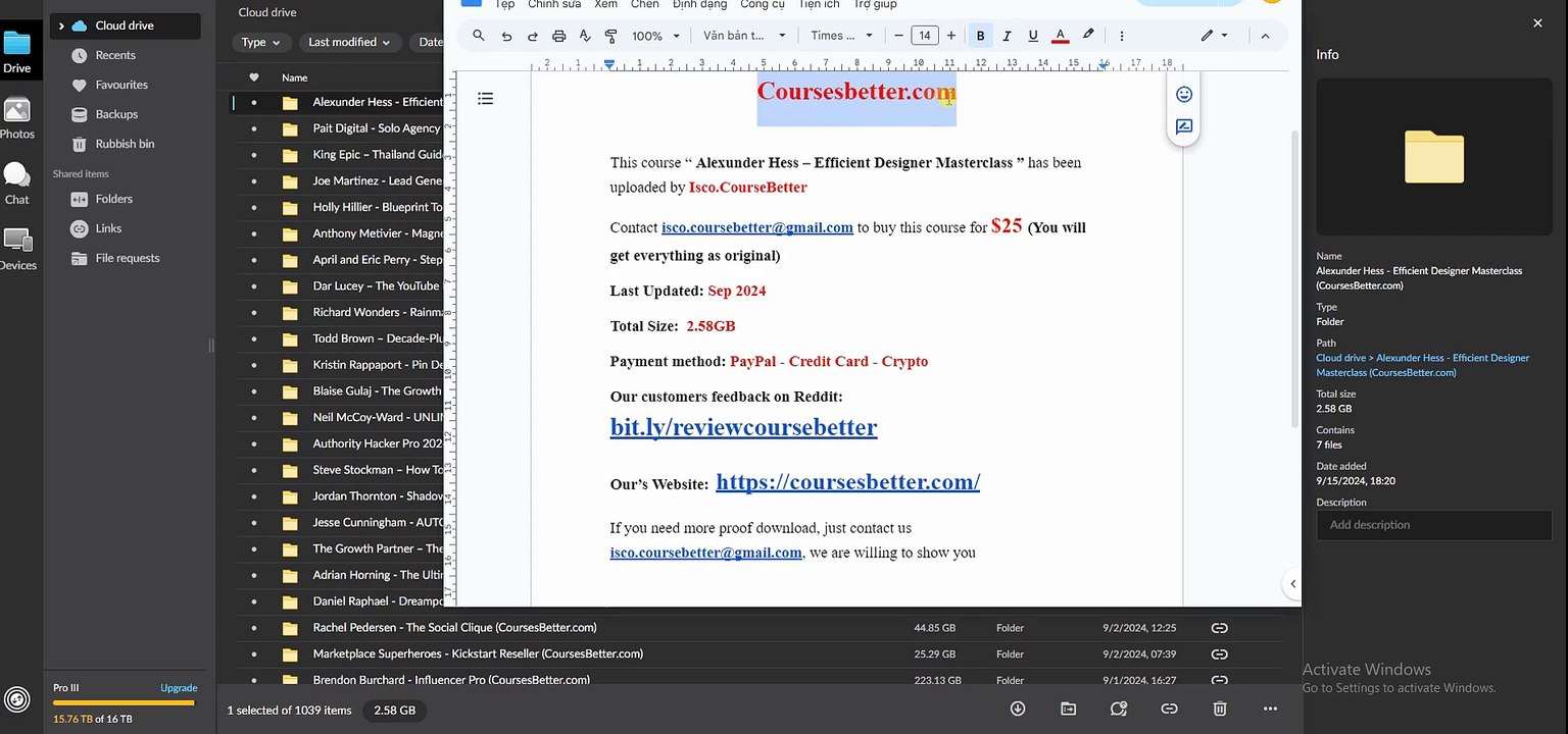 (CoursesBetter.com) Alexunder Hess – Efficient Designer Masterclass