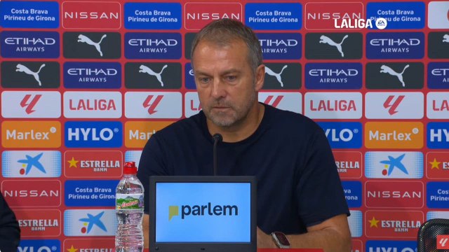Rueda de prensa de Hansi Flick tras el Girona 1 - Barcelona 4