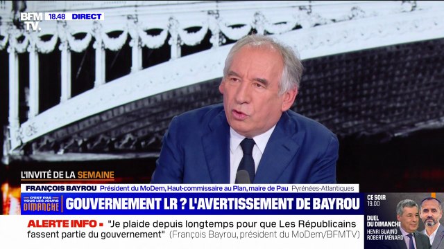 Non : François Bayrou, président du MoDem, exclut d'entrer au gouvernement