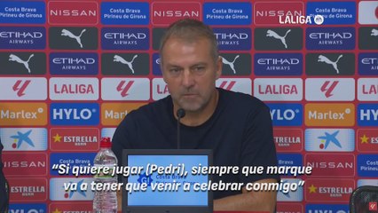 Flick revela el motivo por el cual Pedri se fue a celebrar con él