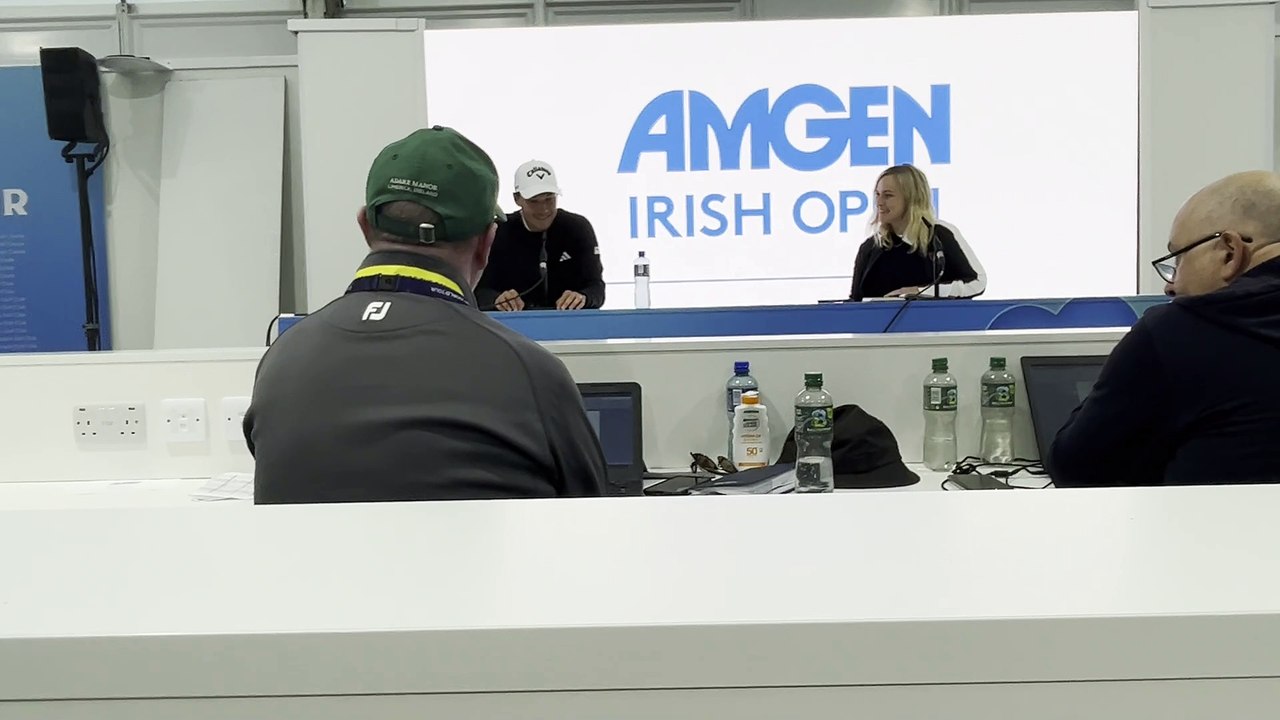 Rasmus Hojgaard reacts to Irish Open title success at Royal County Down