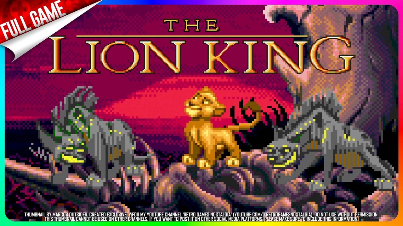 The Lion King ‧ Color Hack [Sega Genesis ‧ US]