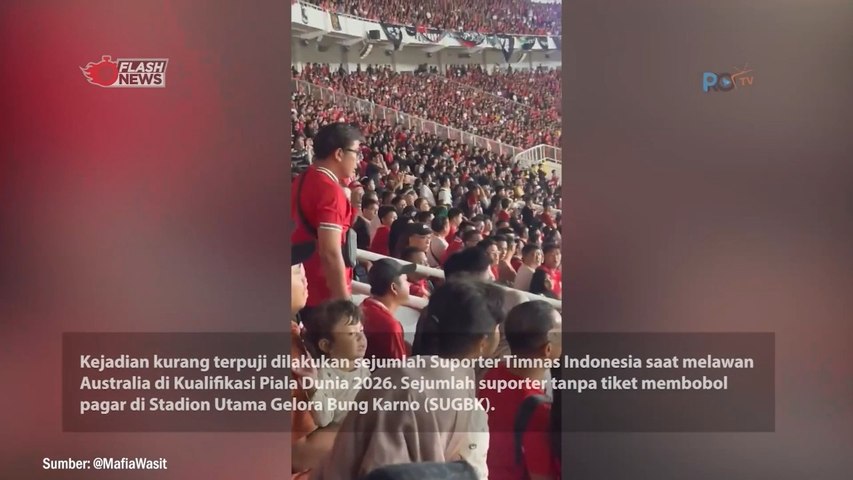 Penonton Tanpa Tiket Bobol SUGBK, Ganggu Kenyamanan Penonton Lain