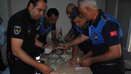 Dilencinin üzerinden 13 bin 700 lira çıktı