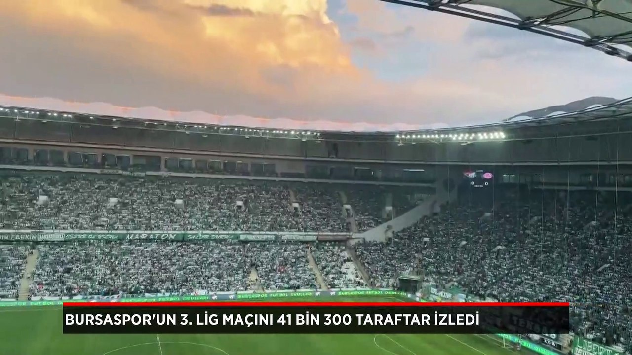 Bursaspor'un 3. Lig maçını 41 bin 300 taraftar izledi