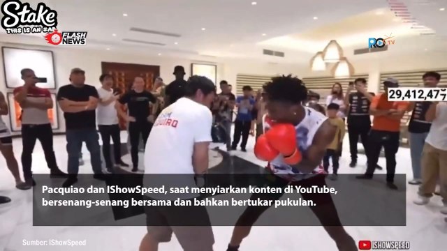 Manny Pacquiao Tumbang Setelah Diadu dengan Ishowspeed