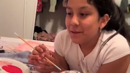 12 y/o girl's heartfelt reaction to learning that she's going to be an aunt!
