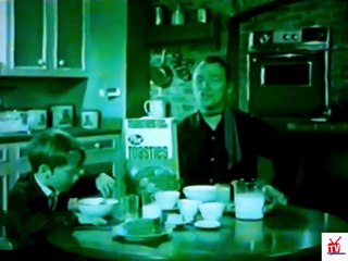 1960s Post Toasties TV commercial - Roy Rogers & his son