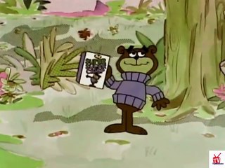 1970s Super Sugar Crisp BLOB using a ROBOT to catch Sugar Bear TV commercial