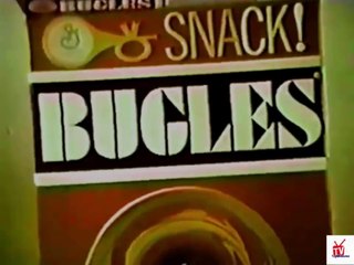 1960s animated BUGLES chips TV commercial