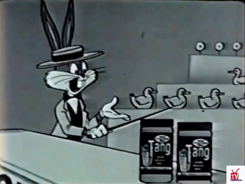 1960s TANG - Bugs Bunny & Daffy Duck - SHOOT A DUCK TV commercial