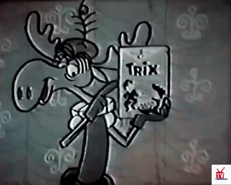 1960s Trix cereal - Bullwinkle the troubadour TV commercial