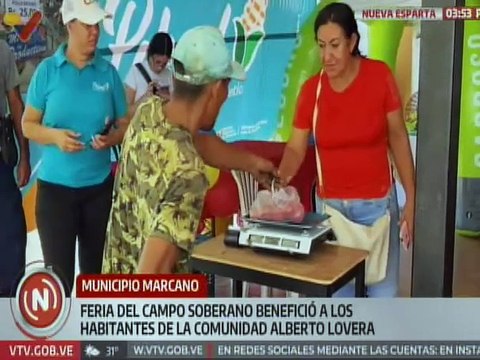 Familias del edo. Nueva Esparta son beneficiados con feria del Campo Soberano a precios asequibles