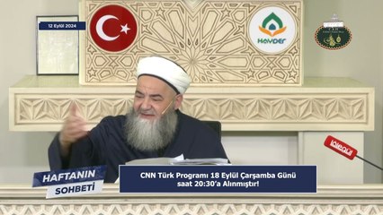 CNN Türk Programı 18 Eylül Çarşamba Günü saat 20:30’a Alınmıştır!