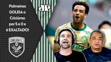 "O Palmeiras RESOLVEU BRINCAR de GOLEAR! Se esse time FOR CAMPEÃO BRASILEIRO..." 5 a 0 no Criciúma!