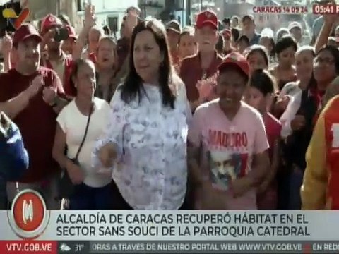Alcaldesa de Caracas Carmen Meléndez supervisó rehabilitación de la comunidad de Sans Souci