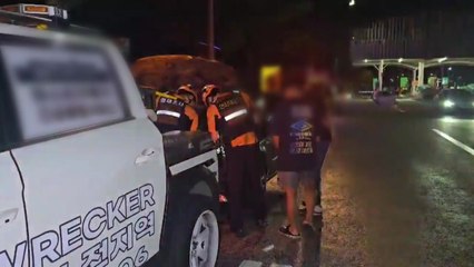 호남고속도로 대전 유성 나들목에서 차량 화재 / YTN