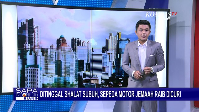 Terekam CCTV, Aksi Pencuri Sepeda Motor Jemaah Shalat Subuh di Brebes