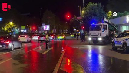 Beşiktaş'ta otomobil merdiven boşluğuna düştü, dört kişi yaralandı