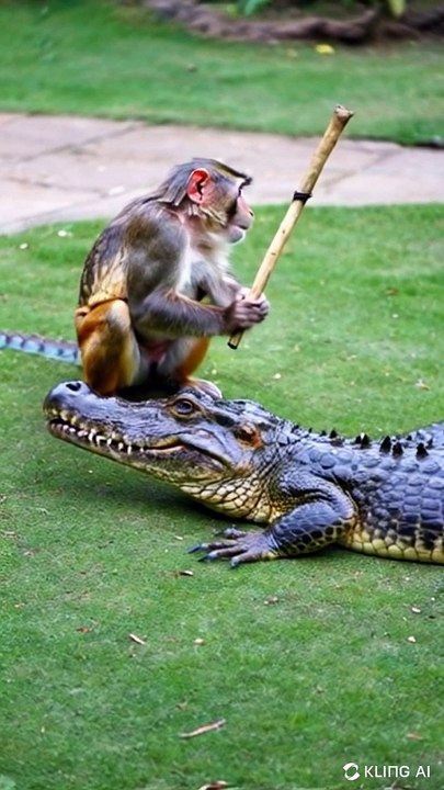 High_Performance_9x16_monkey_hit_crocodile_on_the_head