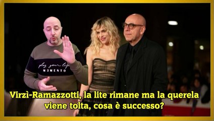 Virzì-Ramazzotti, la lite rimane ma la querela viene tolta, cosa è successo