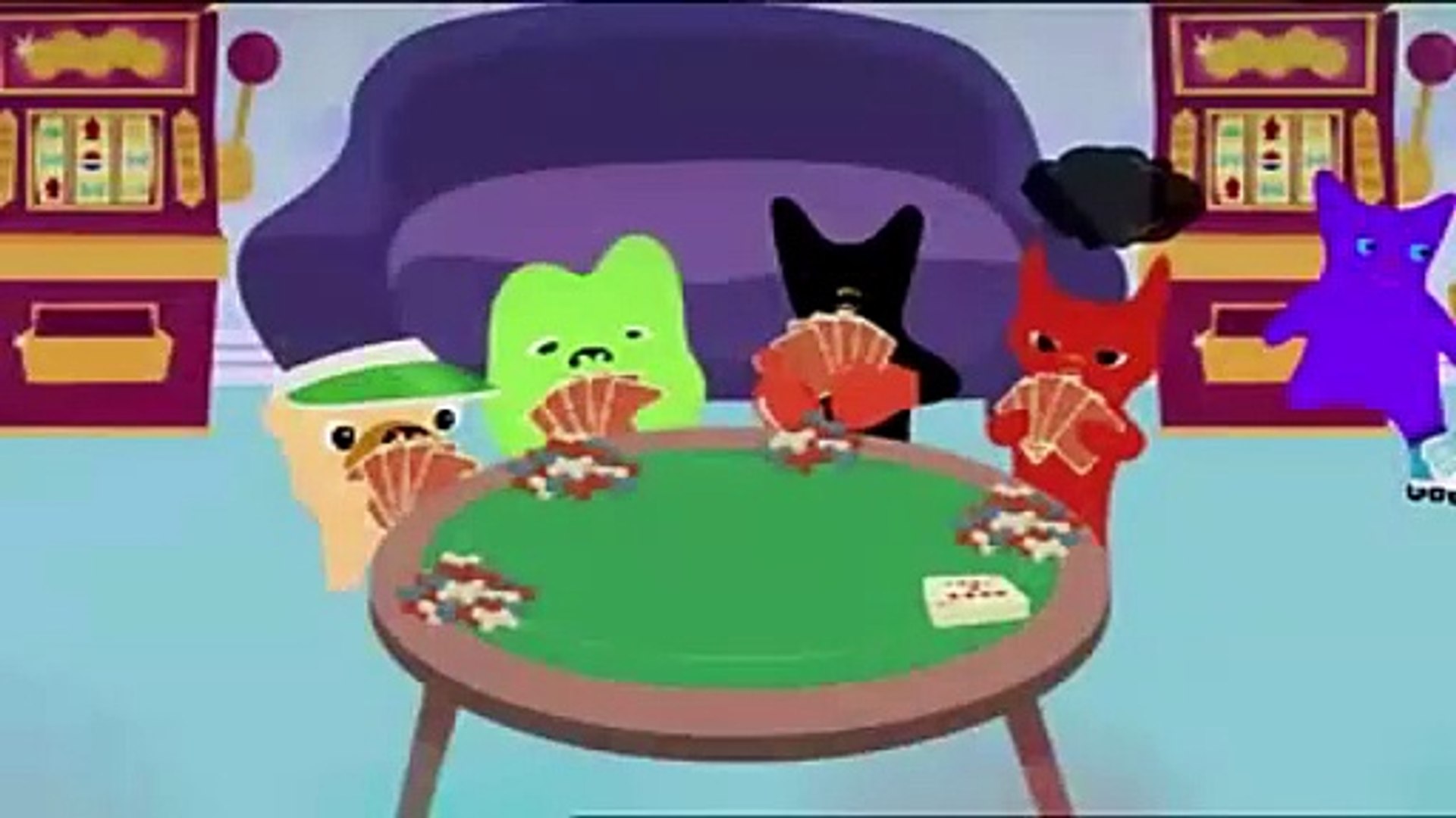 ⁣Naughty Naughty Pets S01E20 Pets Playing Poker