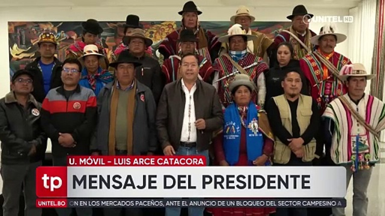 Mensaje de Luis Arce
