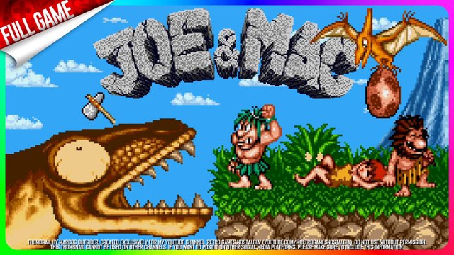 Joe & Mac ‧ All Routes and Endings ‧ Color Hack [Sega Genesis ‧ US]