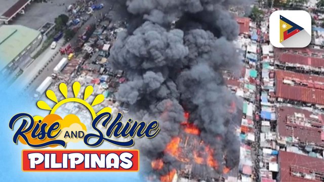 12 gusali, tinupok ng apoy sa sunog na sumiklab sa Vitas, Tondo, Maynila; PAF, tumulong sa pag-apula sa sunog