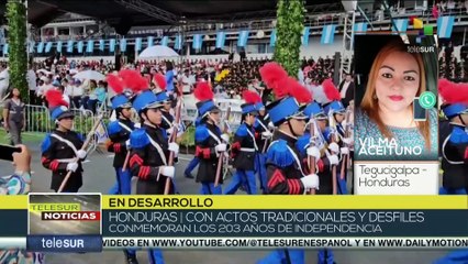 En Honduras conmemoraron los 203 años de su independencia