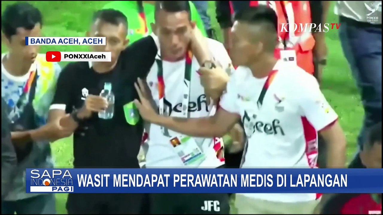 Ricuh Pertandingan Sepak Bola di Ajang PON 2024, Pemain Pukul Wasit