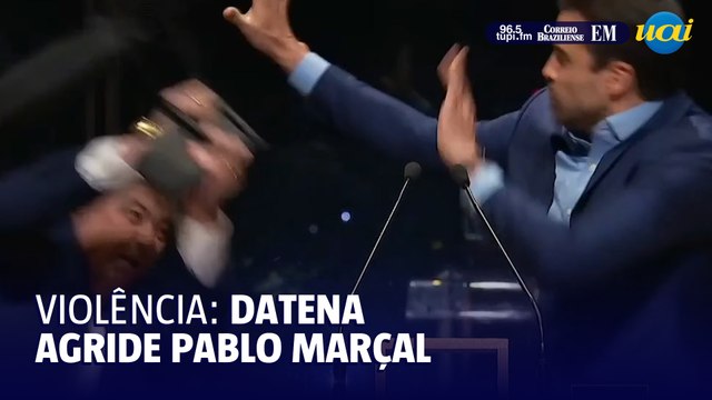 Datena agride Marçal ao vivo e debate na TV Cultura é interrompido