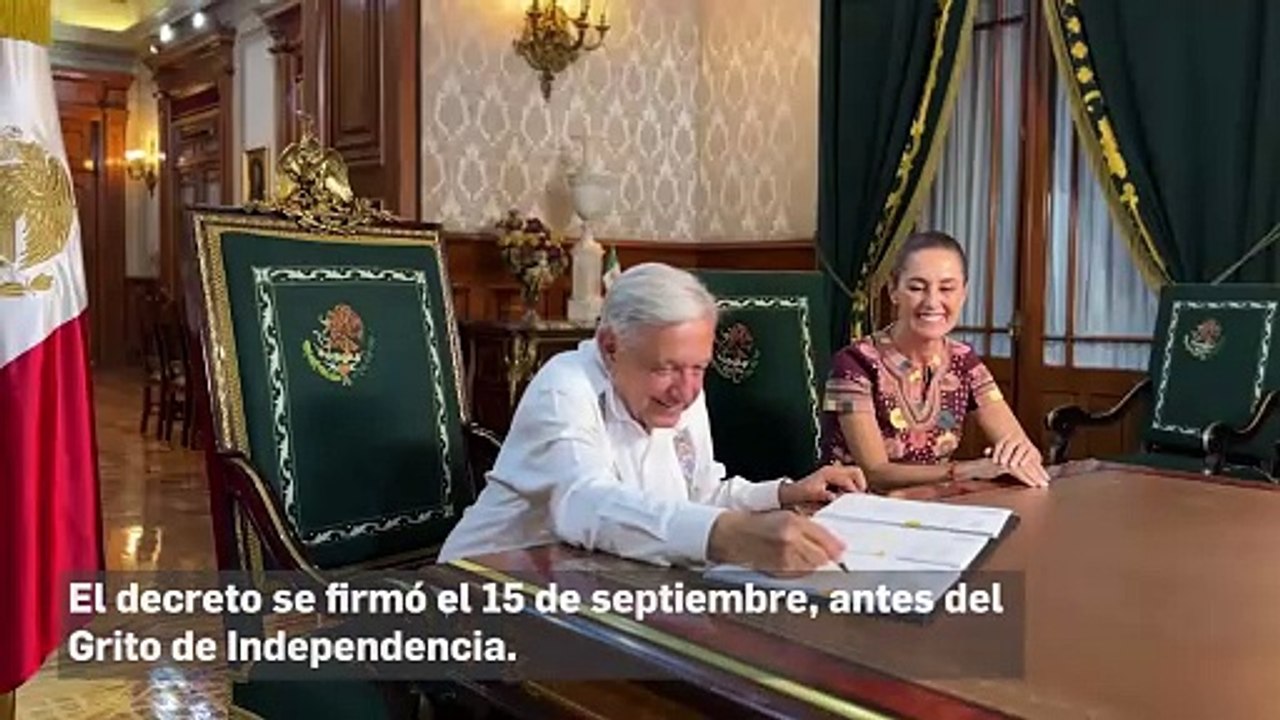 Publica AMLO decreto de reforma al Poder Judicial en el DOF - Vídeo ...