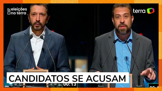 Nunes e Boulos trocam farpas e se acusam de falarem mentiras durante debate