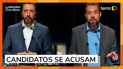 Nunes e Boulos trocam farpas e se acusam de falarem mentiras durante debate