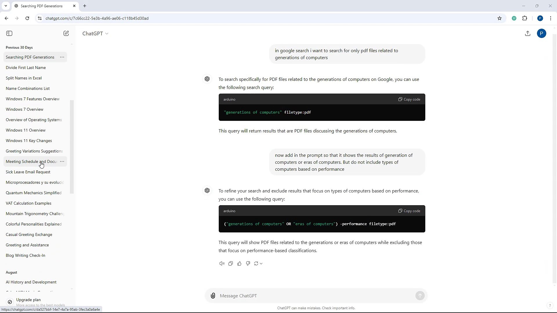 ChatGPT Course Section 53 Archiving All Chats at Once