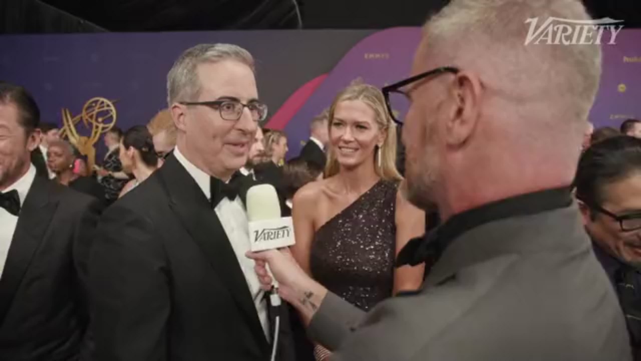 John Oliver Red Carpet Interview 2024 Emmy Awards
