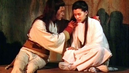 Yang Guo found blindfolded Xiaolongnü and opened her acupuncture points  楊過發現被蒙眼的小龍女，為她解開穴道  The Legend of Condor Heroes 神鵰俠侶 Drama 95