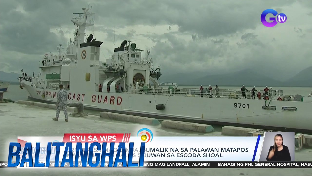 BRP Teresa Magbanua, bumalik na sa Palawan matapos manatili nang halos 5 buwan sa Escoda Shoal | Balitanghali