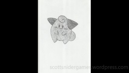 Pokemon Pencil Sketch Video #60: Cleffa (09-16-2024)