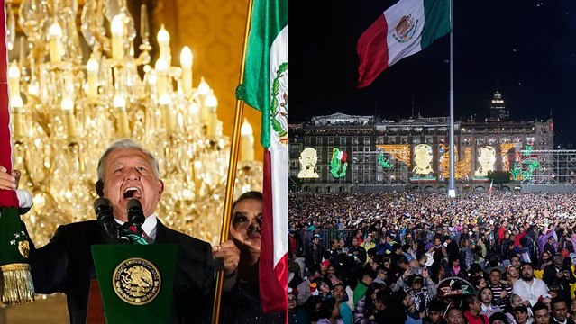 AMLO da su último grito de Independencia como Presidente de México desde el balcón de Palacio Nacional: ¡Viva la Cuarta Transformación!