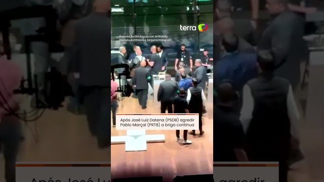 Novo vídeo mostra Datena e Marçal discutindo após agressão; veja bastidores