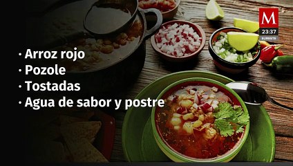 Menú del 'Torito' para el 15 de septiembre: Arroz rojo, pozole y más para los infractores