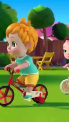 When you ride bicycle - Boo Boo Song - Nursery Rhymes & Kids Songs